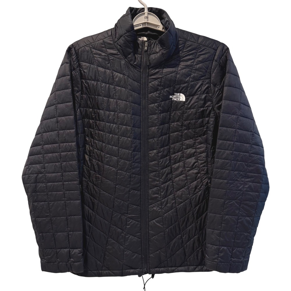 The North Face ThermoBall Eco Puffer Jacket Black Quilted Outdoor Womens XL